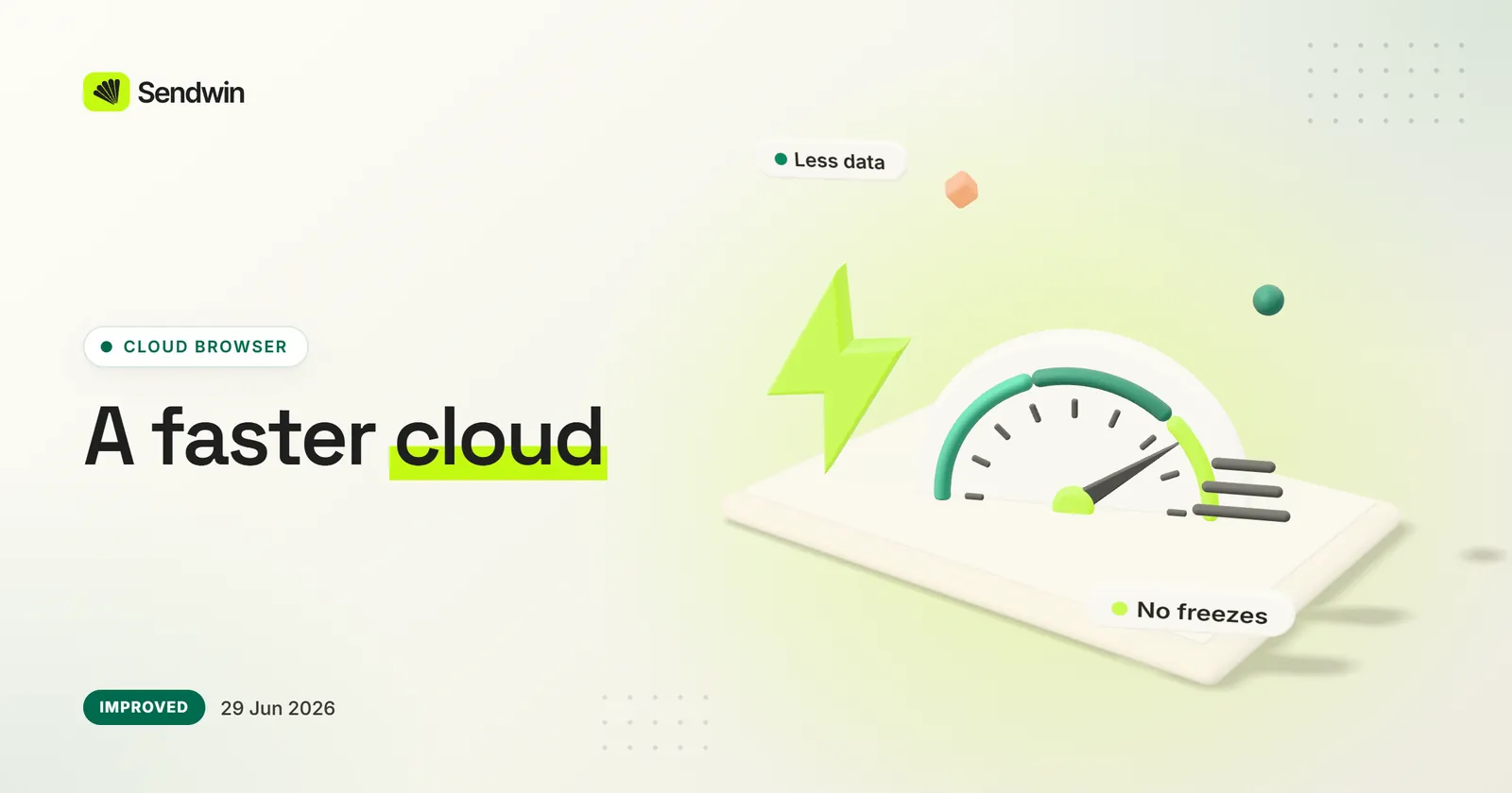 Faster start-up and no more frozen screens — illustration