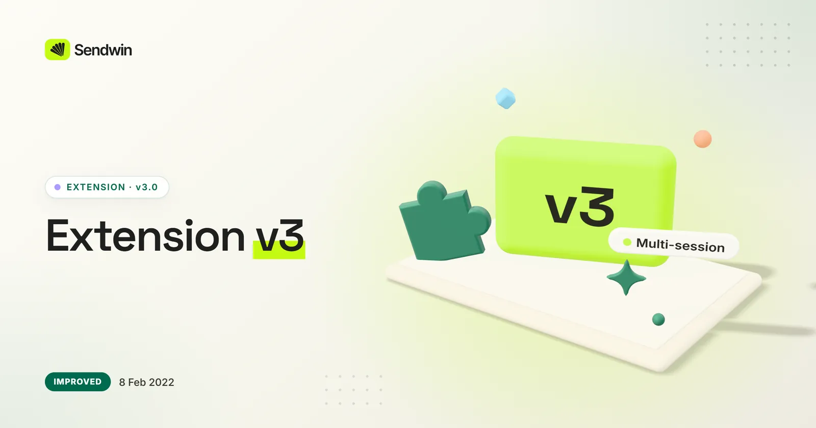 Extension v3: WhatsApp, Google and Twitter in multiple sessions — illustration