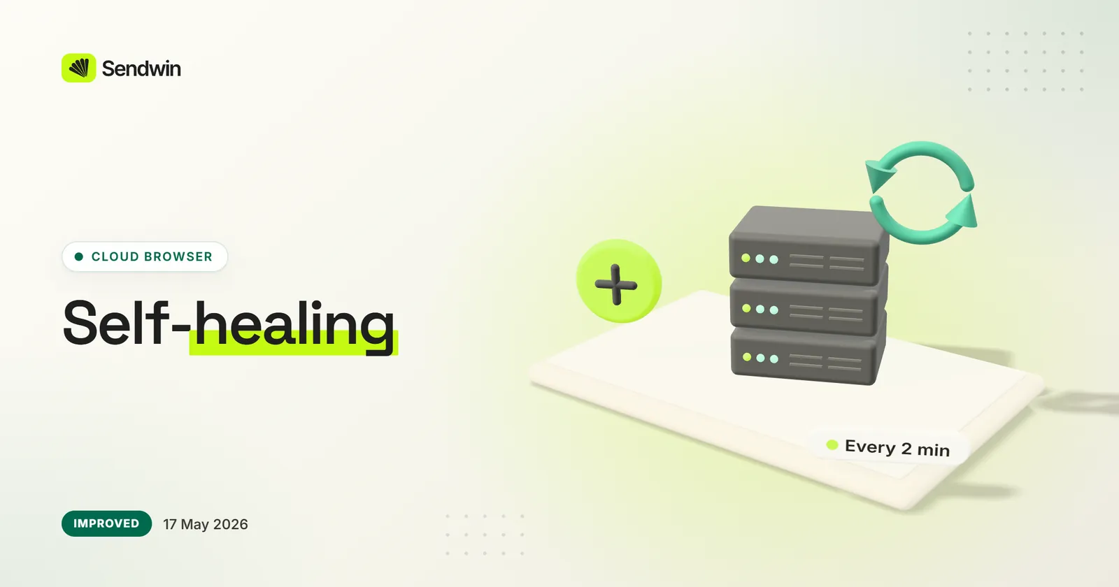 Self-healing cloud servers — illustration