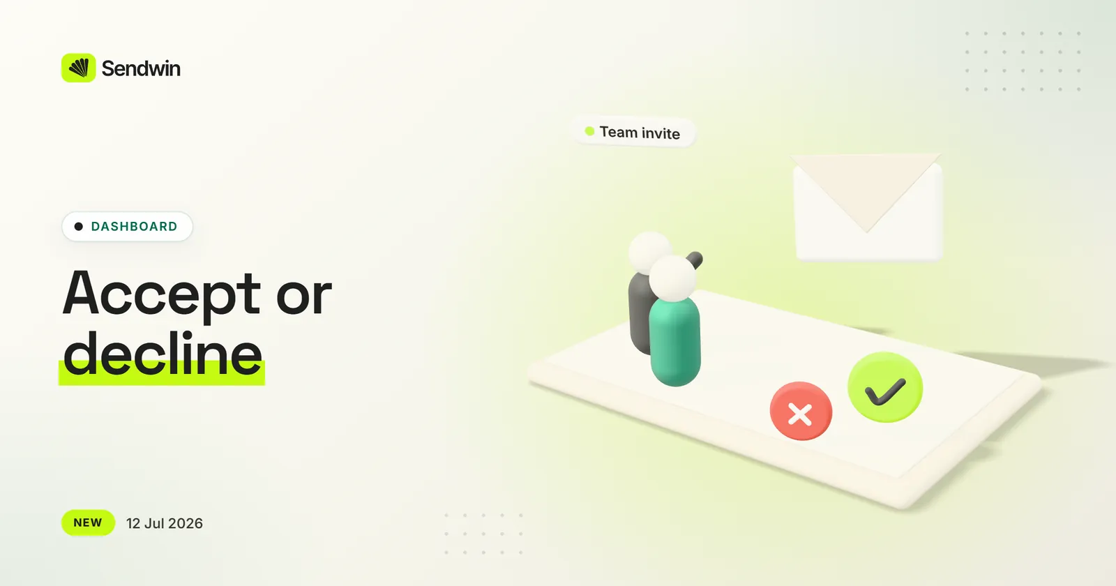 Invitations you can accept or decline — illustration